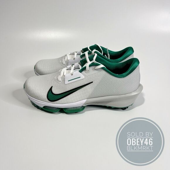 Nike Air Zoom Infinity Tour 2 Golf Shoes Photon Dust/Green HQ2158-100 Sz 12 - Picture 1 of 6